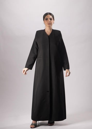 عباية بليزر بجيوب جانبية