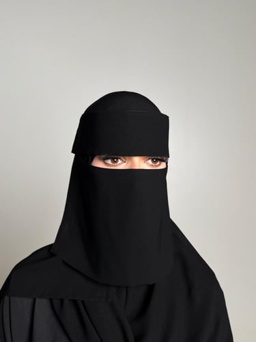 نقاب بردة قصير