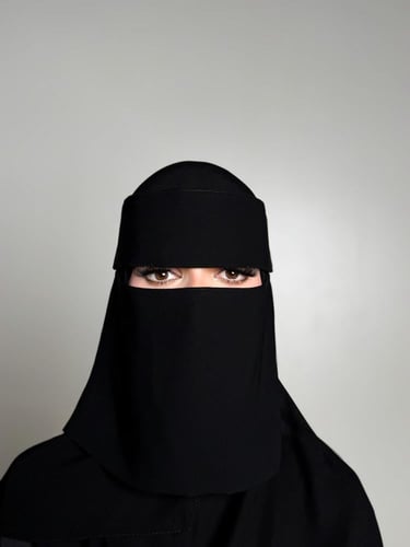 نقاب بردة قصير