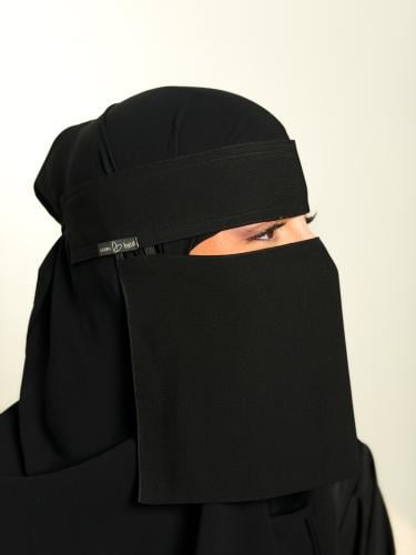 نقاب قصير دبل مطاط