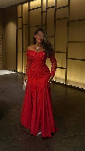 فستان سهره احمر يهبل