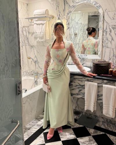 فستان سهرة تطريز فخم