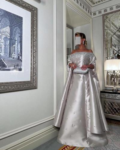 فستان ميكادو مطرز