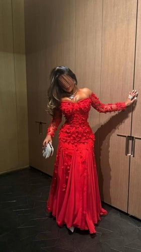 فستان سهره احمر يهبل