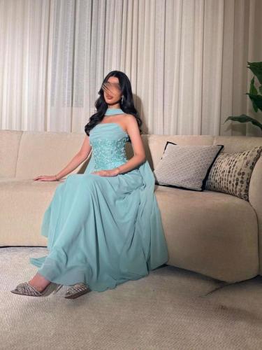 فستان سهره سماوي شيفون