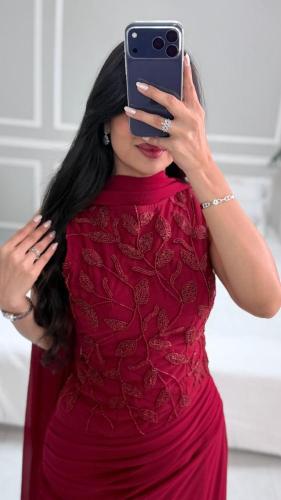 فستان سهره عودي سكني فخم