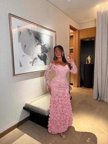 فستان سهره بنك تطريز يدوي