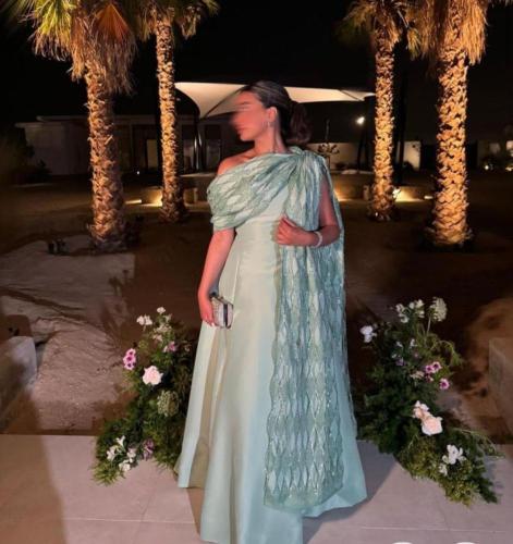 فستان ميكادو شال