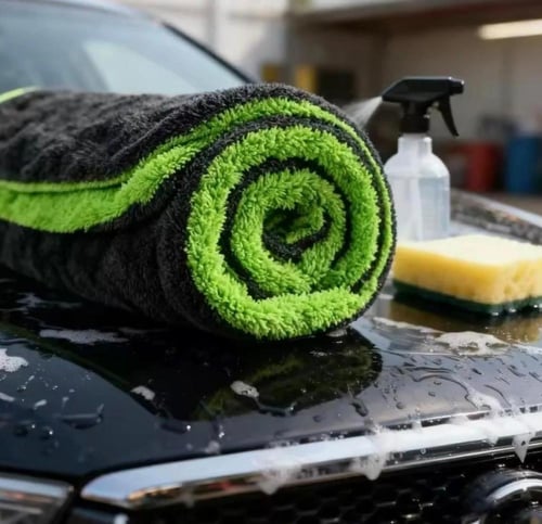 منشفة سحب مايكروفايبر بدون حواف 40*60 - 1200GSM