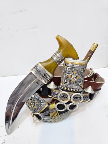 خنجر معدن الكايده رأس وتر