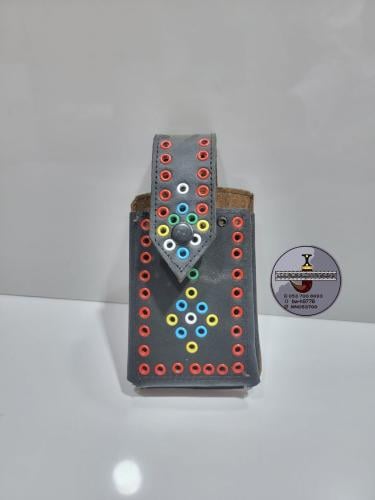 خبا جوال جلد أسود محسك