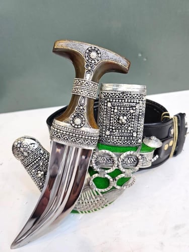 خنجر فضه راس قرن طبيعي