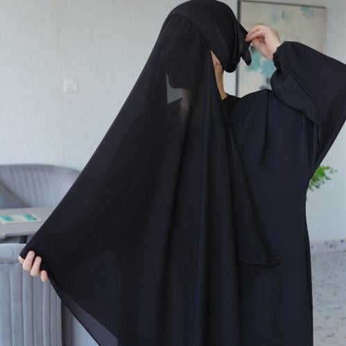 نقاب ملكي قصير عادي ربط + طرحه بندانه