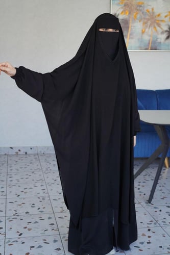 خمار إسلامي + نقاب حرير أبو رده إسلامي ربط مجاناً