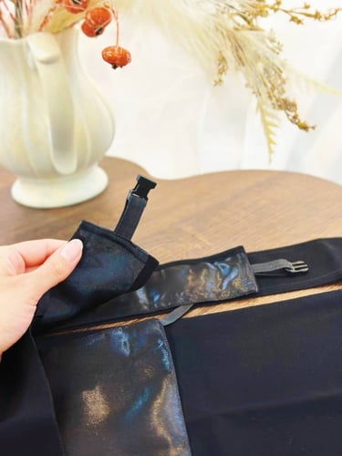 نقابين مشبك مبطن وسط + طرحتين بندانه