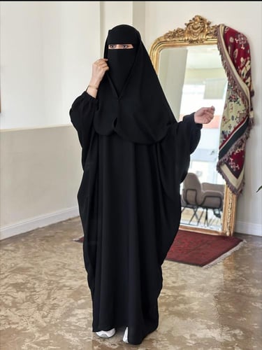 عباية ثنين في واحد سحاب قصير