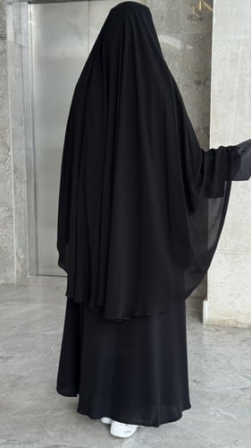 خمار اسلامي طبقتين