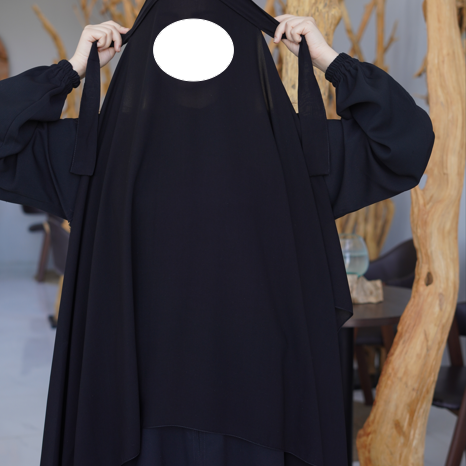 طرحه ربط +نقاب ملكي وسط ربط