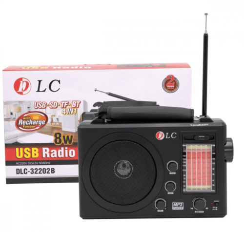راديو متنقل DLC-32202 كلاسيكي USB