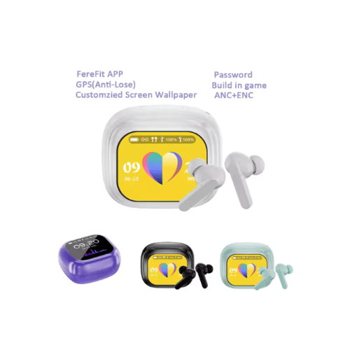 WISMI سماعات أيربودز ذكية مع شاشة تعمل باللمس WT-7