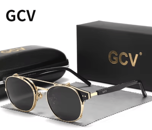 نظارة شمسية بعدسات قابلة للإزالة بطبقة مزدوجة من G...