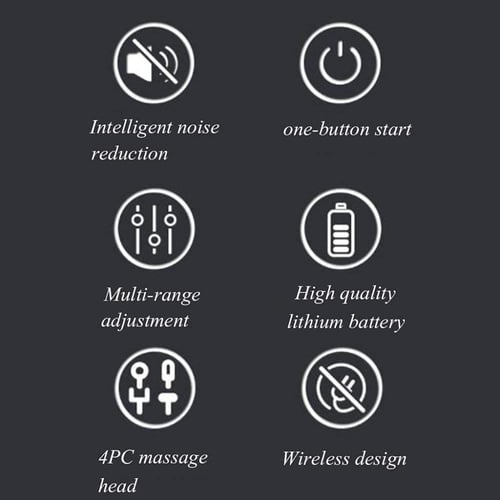 Black Fascial Guns Kh-320 Muscle Massagers Fitness...