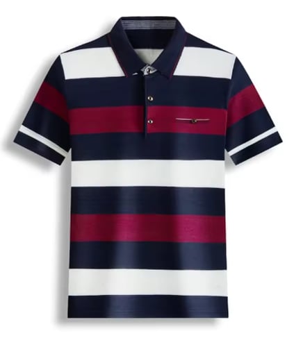 قميص بولو محبوك كاجوال جديد للرجال بأكمام قصيرة، ق...