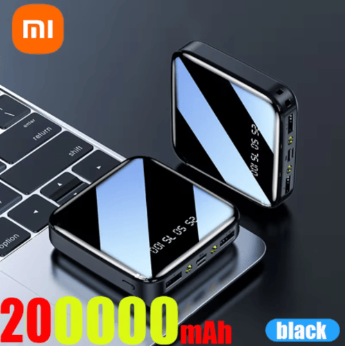 Xiaomi 200000 باور بانك صغير mAh، شاحن محمول، شاشة...