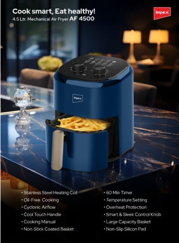 Impex 4.5 Ltr. Mechanical Air fryer | AF 4500