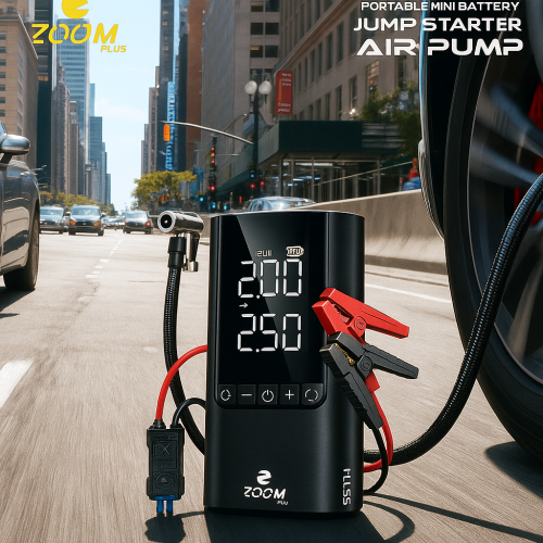 Zoom Plus PULSE 10000mAh Portable Jump Starter & S...