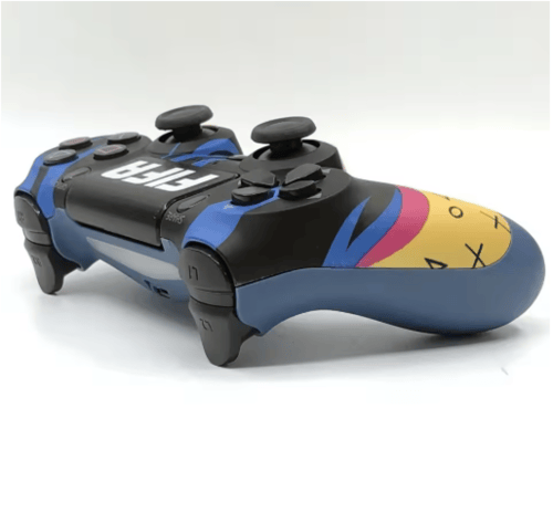 وحدة تحكم ألعاب لاسلكية لجهاز PS4، اهتزاز بلوتوث ل...