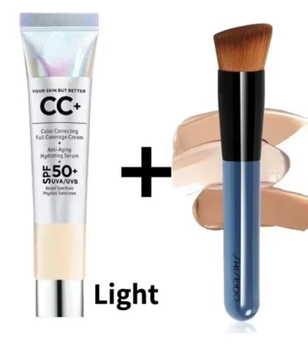 كريم أساس للمكياج لجلدك ولكن أفضل لون إضاءة CC لتص...