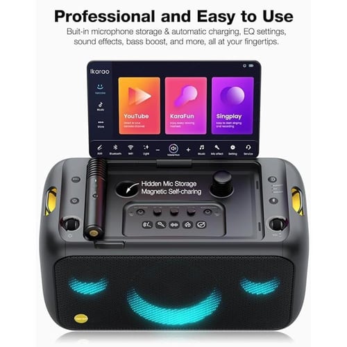 آلة الكاريوكي Ikarao لل يمكن توصيلها بالتلفاز.