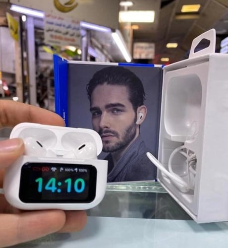 سماعات ايربودز الذكية بشاشة لمسية موديل WT-6