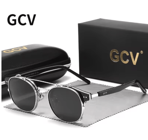 نظارة شمسية بعدسات قابلة للإزالة بطبقة مزدوجة من G...