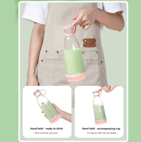 عصارة صغيرة محمولة قابلة لإعادة الشحن عبر USB بسعة...