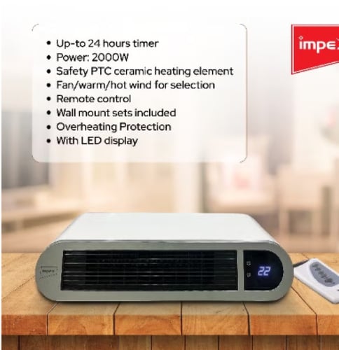 Impex 2000W Wall Mounted Heater | HR 91