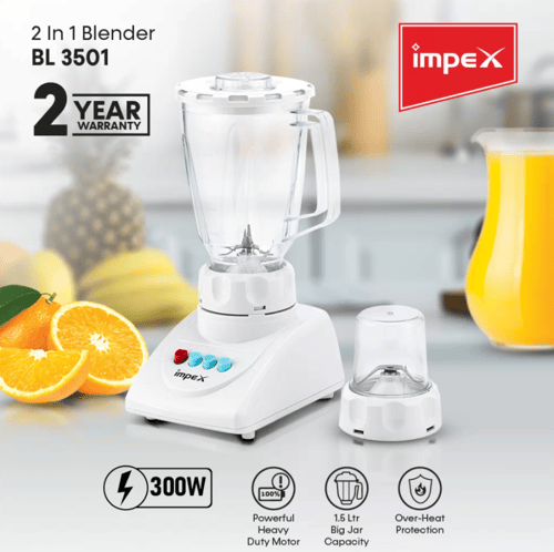 Impex Electric Blender 2 in 1 BL3501