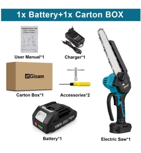 منشار كهربائي بدون فرش 8 بوصة منشار كهربائي لاسلكي...