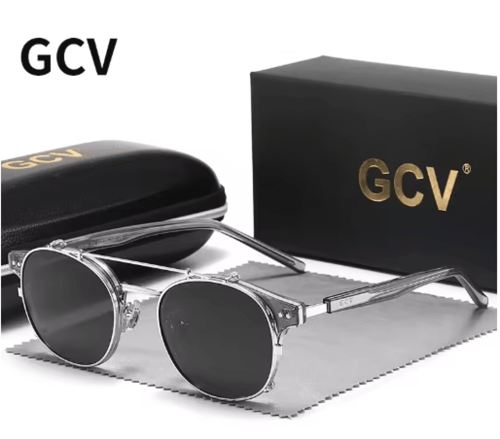 نظارة شمسية بعدسات قابلة للإزالة بطبقة مزدوجة من G...