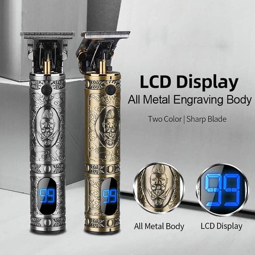 Mens Hair Clippers, Cordless All Metal Electric Ha...