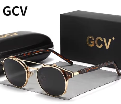 نظارة شمسية بعدسات قابلة للإزالة بطبقة مزدوجة من G...