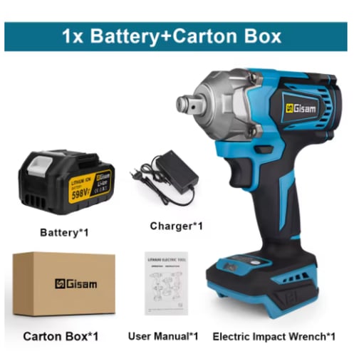 Gisam-مفك كهربائي بدون فرش ، مفك براغي لاسلكي ، أد...