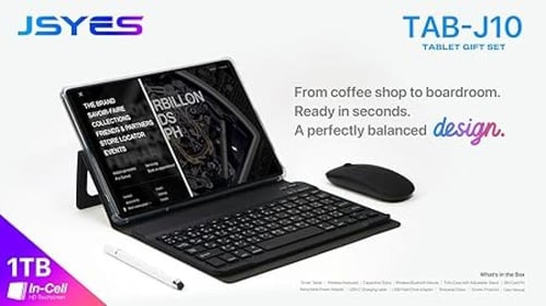 Jsyes TAB J10 Tablet, 1TB Storage, 8GB RAM, 13MP C...