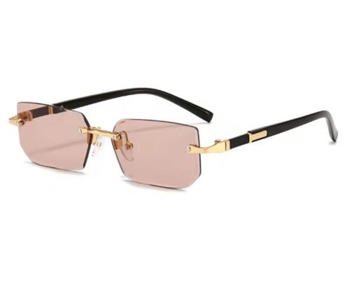 نظارات شمسية مستقيمة بدون إطار للرجال والنساء ، ظل...