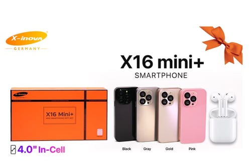 X16 Mini Plus 4GB+64GB 4.0” In-Cell Screen 90Hz Re...