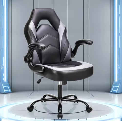 كرسي ألعاب الكمبيوتر مسند ظهر مرتفع، مقاعد مكتبية...