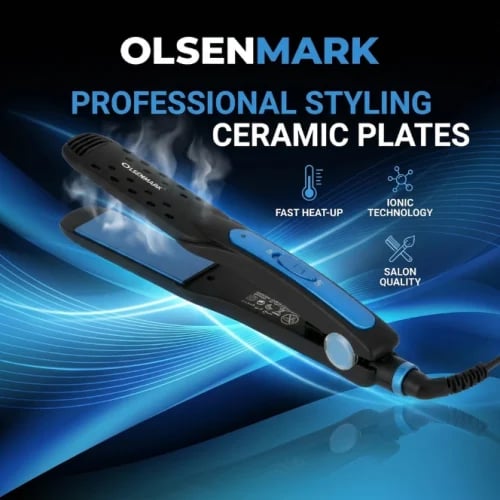 Olsenmark OMH4022 Ceramic Hair Straightener - Blue