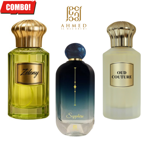 AHMED AL MAGRIBI - 3 Perfumes COMBO - Zeleny,Sapph...