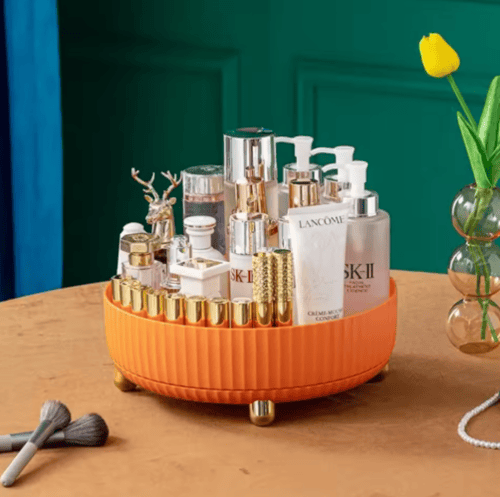 منظم مستحضرات التجميل الدوارة الفاخرة والخفيفة وال...